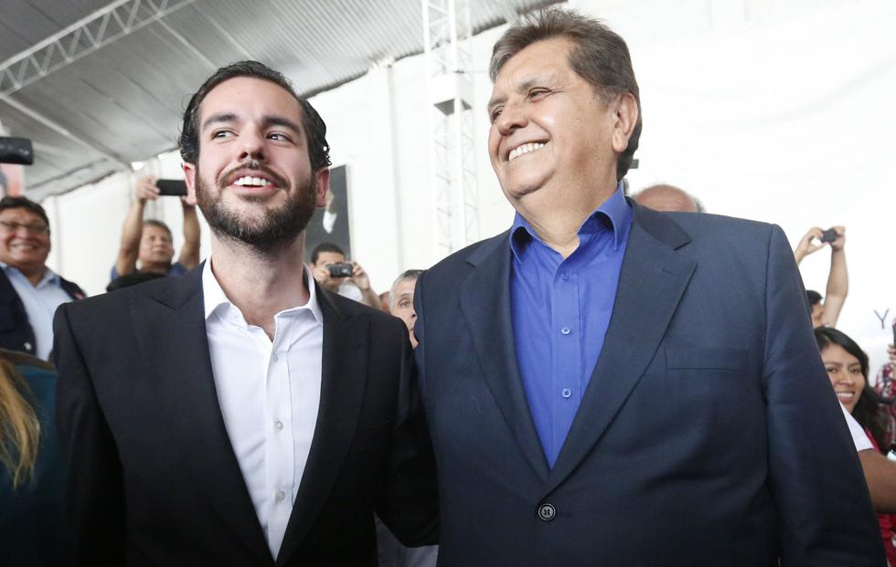 Alan Raúl García Nores, hijo del ex presidente Alan García, se mostró indignado por situación de su padre. (USI)