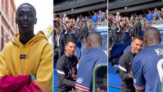 Famoso tiktoker se emociona al conocer a Lionel Messi en París