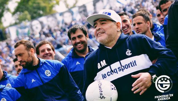 Diego Maradona debutará como técnico en la Superliga Argentina en el Gimnasia y Esgrima vs. Racing Club. (Foto: Gimnasia y Esgrima)