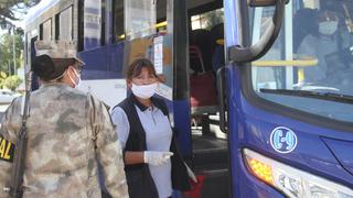 Cobradores de buses de Arequipa estarán obligados a realizarse prueba de coronavirus