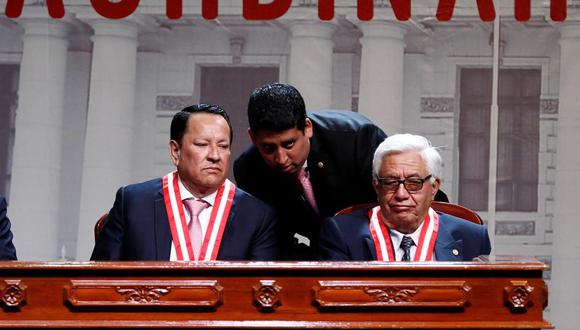 El fiscal supremo Luis Arce (izquierda) es miembro del Jurado Nacional de Elecciones. (GEC)