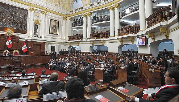 Mensaje presidencial en el  Congreso. (Andina)
