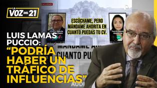 Luis Lamas Puccio tras audio de Premier Otárola: “Podría haber un tráfico de influencias”