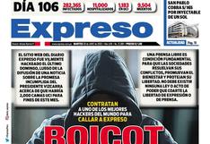 Web de diario Expreso fue hackeada