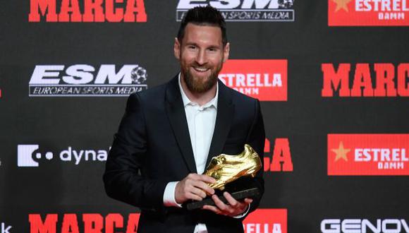 Lionel Messi fue premiado con la Bota de Oro, por sexta vez en su carrera. (Foto: AFP)