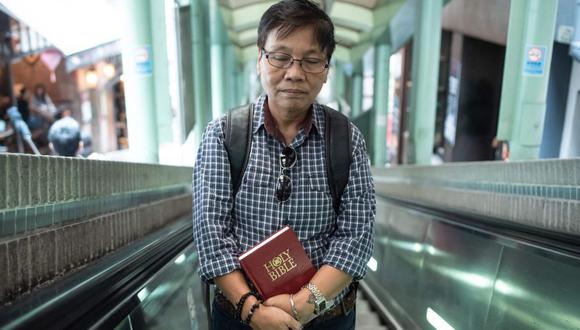Marrz Balaoro, el pastor filipino transgénero que se atrevió a defender las bodas gay ante una corte de Hong Kong. (AFP)
