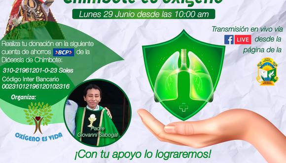 Chimbote: sacerdote organiza ‘Teletón virtual’ para recaudar fondos e instalar planta de oxígeno