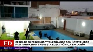 Lurín: peruanos y extranjeros fueron intervenidos por participar de fiesta electrónica 