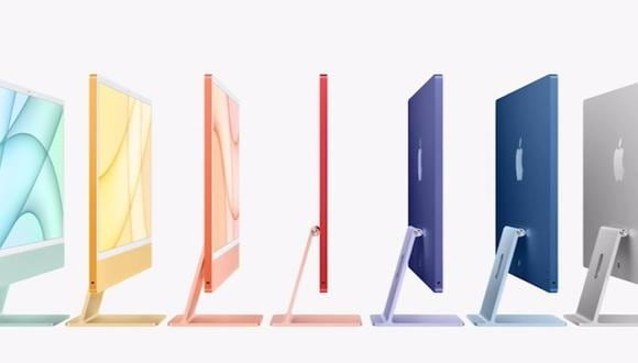 La nueva pantalla del iMac, de únicamente 11,5 milímetros, tendrá un tamaño de 24 pulgadas y una resolución de 4,5K. (Apple / Europa Press)
