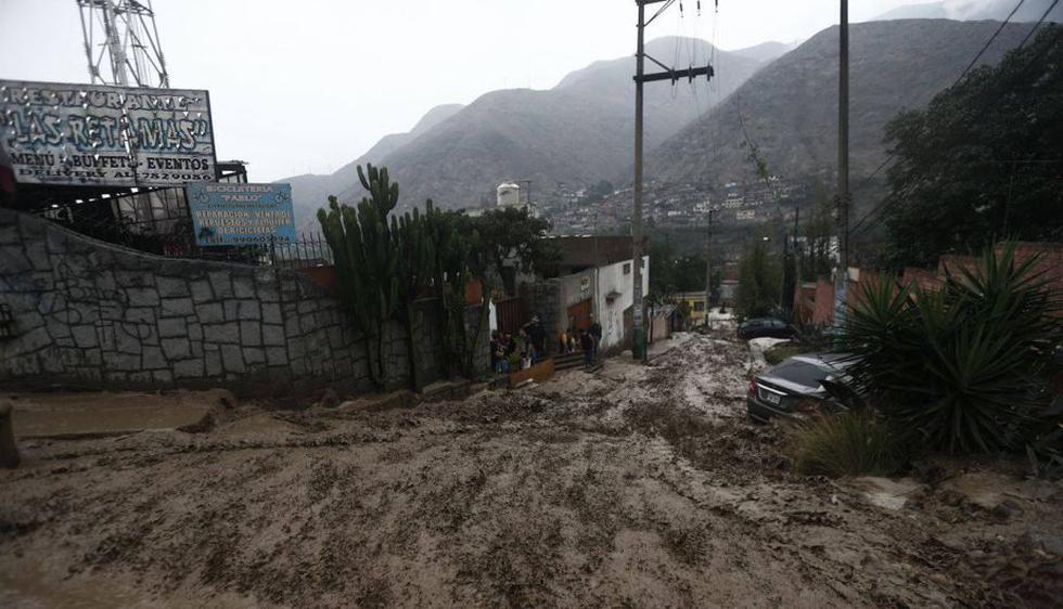Huaico en Santa Eulalia: Lluvia intensa afecta a varias viviendas. (Renzo Salazar/Perú21)
