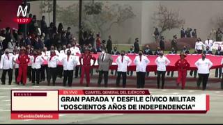 Compañía “Pongo el hombro por el Perú” se hace presente en desfile militar