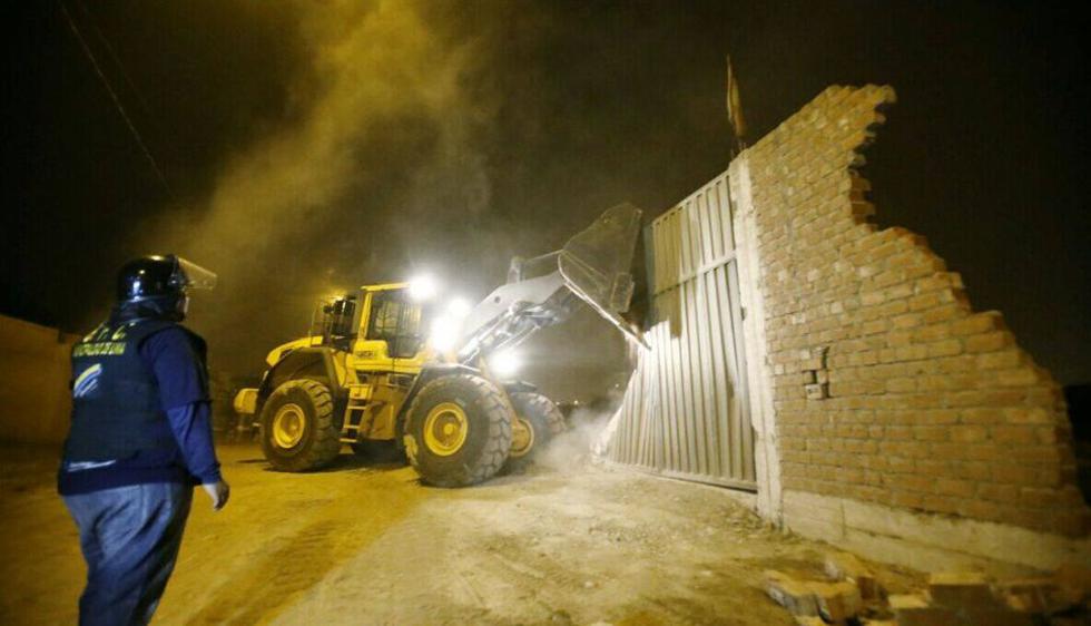 Municipalidad de Lima recuperó zona ocupada ilegalmente en Av. Ramiro Prialé. (Facebook)