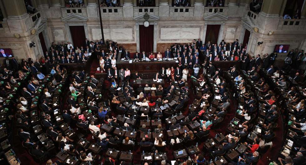 En esta imagen difundida por el Senado argentino, el Congreso inaugura el 138° período de sesiones ordinarias en Buenos Aires, Argentina, el 1 de marzo de 2020. (Juan Carlos CARDENAS / ARGENTINA'S SENATE / AFP).