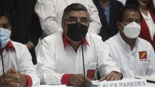 Alex Paredes sobre voto de confianza: Congresistas invitados de Perú Libre vamos a evaluar nuestra decisión