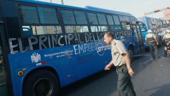 Corredor Azul: Recolectan firmas para continuar con la reforma del transporte. (Renzo Salazar)