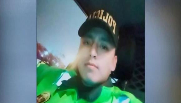 Policía Bryan Daniel Machaca Borda fue denunciado de balear a un taxista esta madrugada. (Captura: América Noticias)