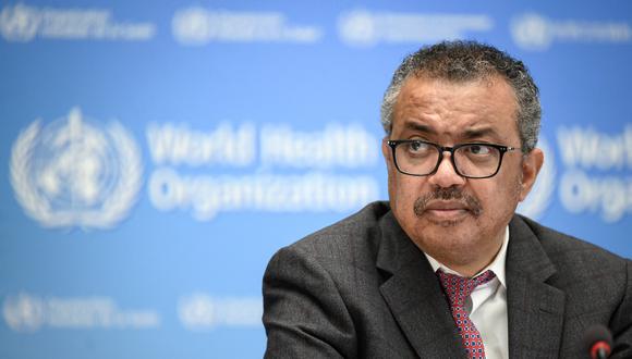 Tedros Adhanom. director de la OMS, insistió en que las vacunas “salvan vidas, pero no evitan por completo la transmisión”. (Foto: Fabrice COFFRINI / AFP)
