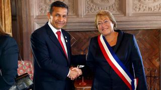 Ollanta Humala y Michelle Bachellet sostuvieron primer encuentro bilateral
