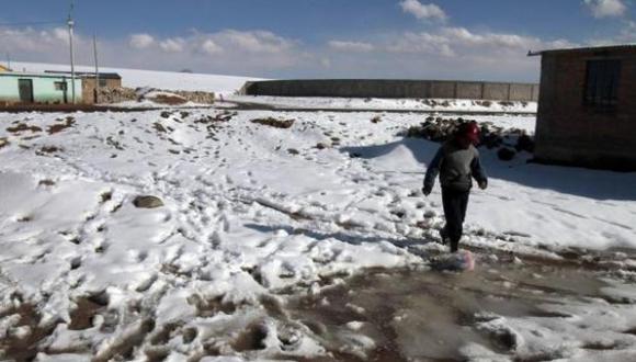 También se registraron nevadas intensas en zonas altas en Apurímac, Huancavelica y Puno, las cuales alcanzaron acumulados de nieve entre 2 cm hasta 10 cm de altura. (Foto: GEC)