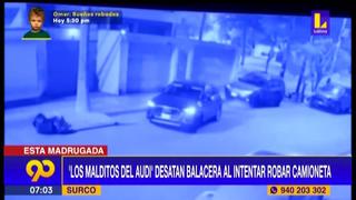 Surco: hombre disparó 14 veces contra delincuentes que intentaron robar su vehículo