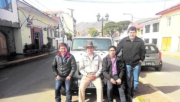 Cerrón junto a Guido Bellido y Arturo Cárdenas, implicado en Los Dinámicos del Centro. (Foto: Facebook)