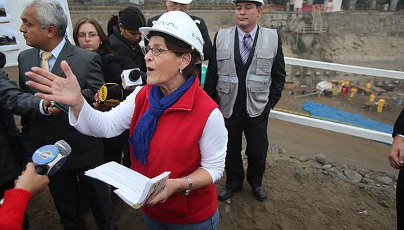 Susana Villarán resaltó los beneficios de la obra Vía Parque Rímac. (Martín Pauca)
