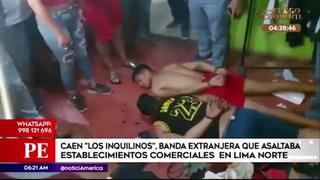 Policía Nacional del Perú capturó a banda denominada “Los Inquilinos”