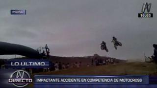 Piura: Terrible caída durante exhibición de motocross en Morropón [Video]