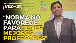 Juan Cadillo exministro de Educación: “Norma no favorece para tener mejor profesores”