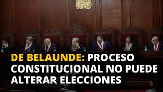 Javier Alonso de Belaunde: Proceso constitucional no puede alterar elecciones