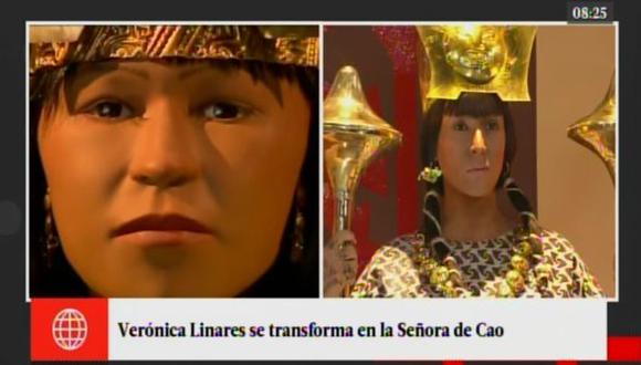 Veronica Linares se transformó en la Señora de Cao y no podrás creer su parecido (América TV)