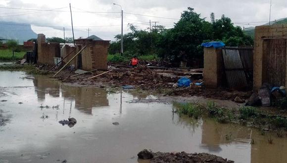 Daños. Lluvias causadas por El Niño costero afectaron viviendas en la región Lambayeque. (Perú21)