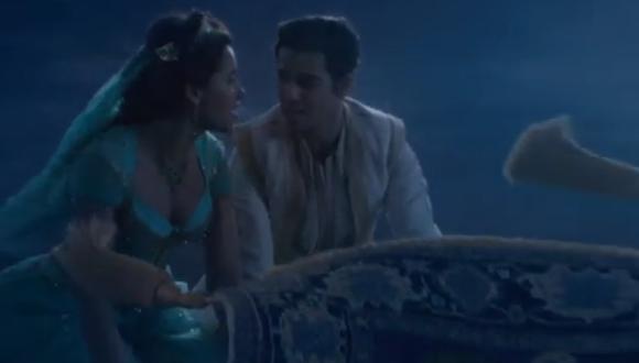 Aladdin cuenta la historia de un joven ladronzuelo que sueña con casarse con Jasmin, la hija del Sultán. (Foto: Captura Disney)