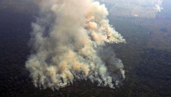 El fuego avanza por la Amazonía de Brasil. (Foto: AFP)
