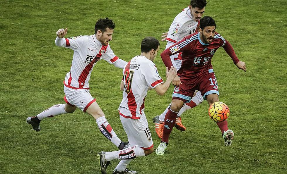 Rayo Vallecano empató 2-2 con Real Sociedad en partido por la Liga española. (EFE)