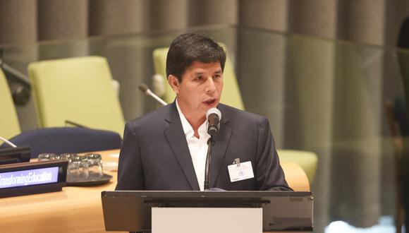 Pedro Castillo informó de su regreso a Lima tras la Asamblea General de Naciones Unidas. (Foto: Presidencia)