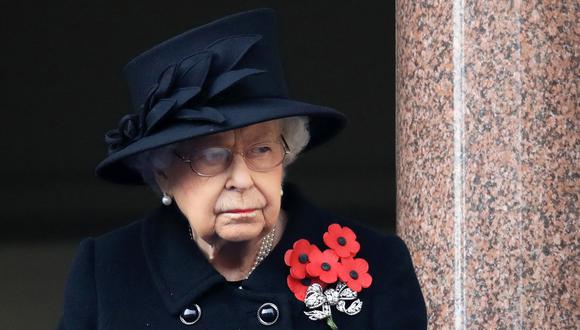 La reina Isabel II del Reino Unido en el Remembrance Day de 2019. (Foto: AFP)