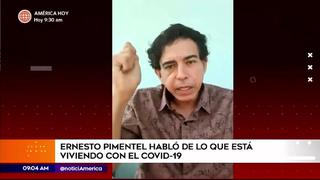 Ernesto Pimentel afectado por estar alejado de su hijo tras dar positivo al covid-19
