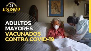 Inició vacunación contra COVID-19 en adultos mayores