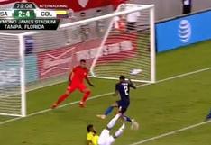 Colombia vs. Estados Unidos: golazo de 'tijera' de Miguel Borja tras asistencia de James Rodríguez [VIDEO]