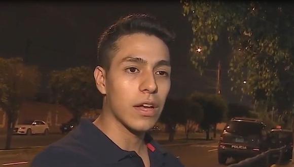 Farid Rodríguez denunció que la noche del jueves fue víctima del robo de su vehículo que dejó estacionado en zona aledaña al Jockey Club. (Captura: América Noticias)