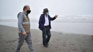 Inspeccionan playas de Chancay y Huacho afectadas por el derrame de petróleo 