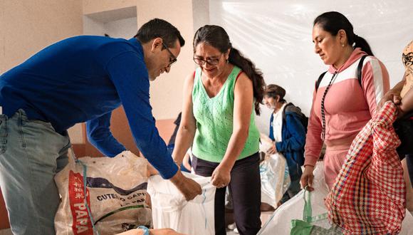 Se brindó ayuda a 400 damnificados de los distritos de Piura (distritos de Canchaque y Faique en Huancabamba).