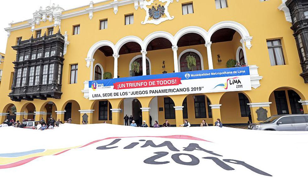 Hoy se celebró en la Plaza de Armas la elección de Lima como sede de los Juegos Panamericanos 2019. (David Vexelman)