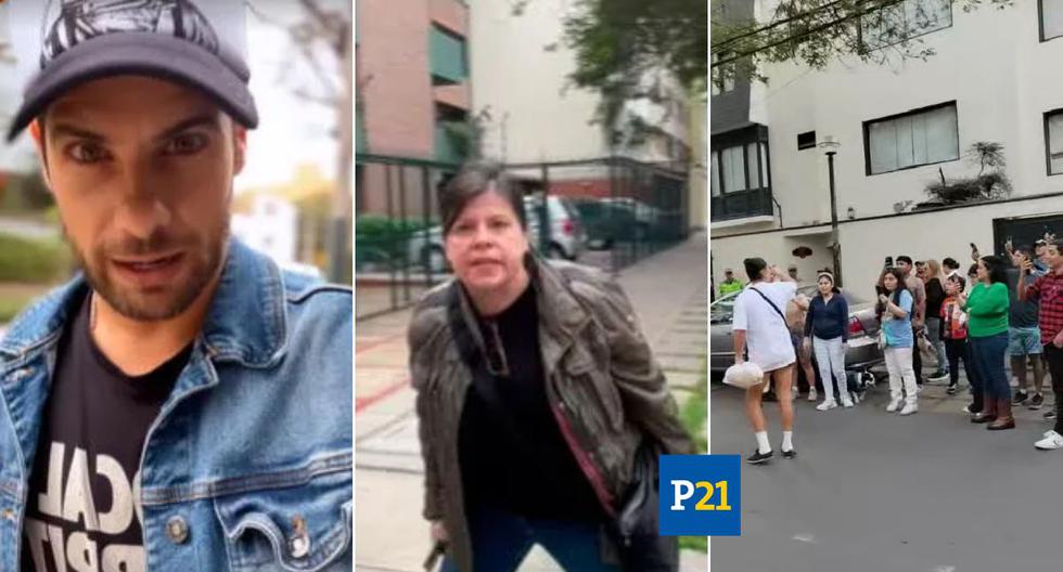 Andrés Wiesse: realizan plantón contra mujer que agredió al actor y a su mascota