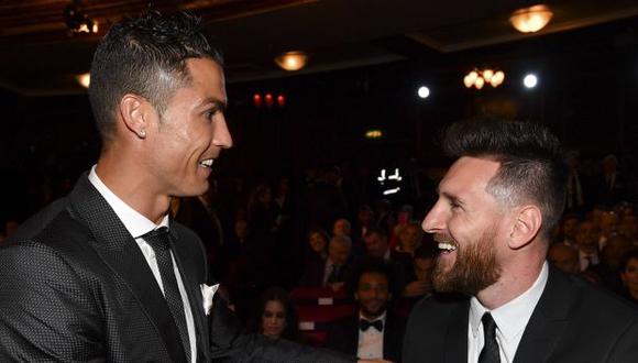Cristiano Ronaldo y Lionel Messi figuran en la lista de 7 futbolistas nominados al premio de Jugador del Año. (Foto: AFP)