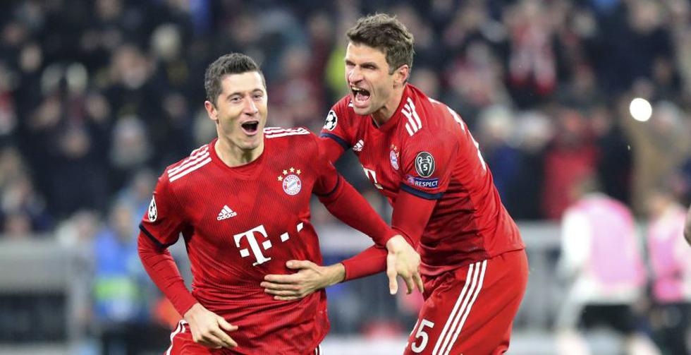 Bayern Munich goleó y venció 5-1 al Benfica por la Champions League. (AP)