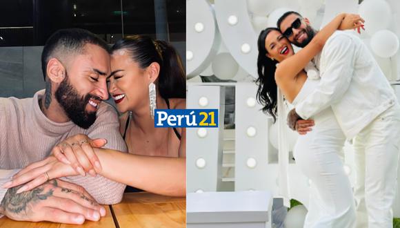 Angie Arizaga y jota Benz anuncia planes de boda. (Composición)
