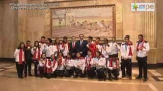 Martín Vizcarra recibió a medallistas peruanos antes de la clausura de Lima 2019 [VIDEO]
