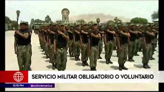 ¿Servicio militar será obligatorio o voluntario?